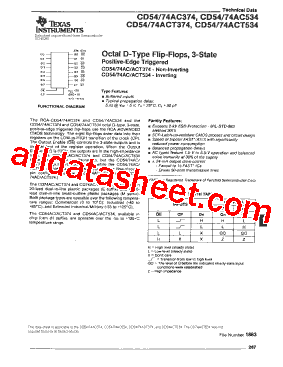 CD74AC374M型号图片