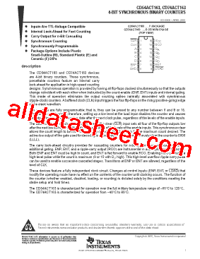 CD74ACT163M型号图片