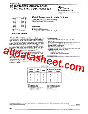 CD74ACT373M型号图片