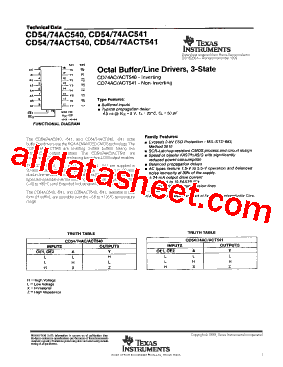 CD74ACT540E型号图片
