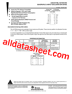 CD74ACT86M96型号图片