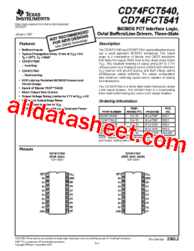 CD74FCT540M型号图片