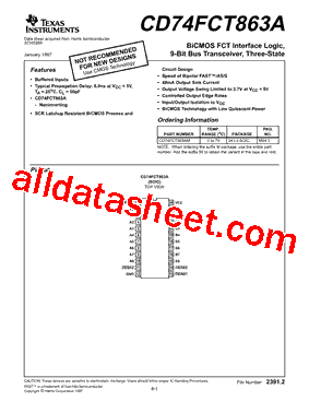 CD74FCT863AM型号图片