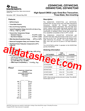 CD74HC245M型号图片
