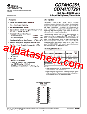 CD74HC251E型号图片