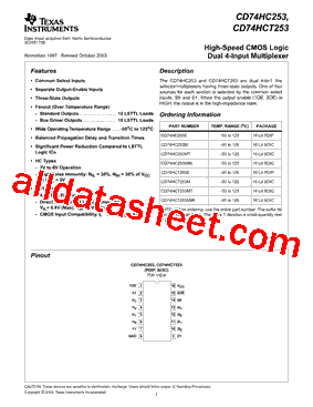CD74HC253MG4型号图片