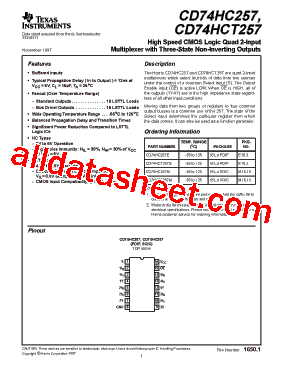 CD74HCT257M型号图片