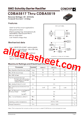 CDBA5818型号图片