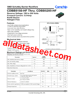 CDBB5150-HF型号图片