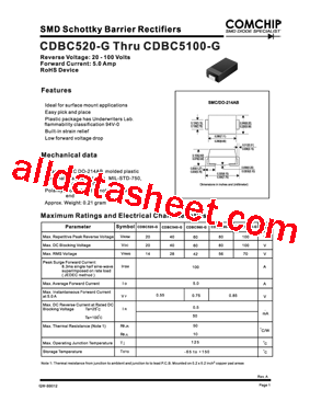 CDBC520-G型号图片