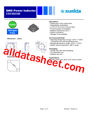 CDC5D23BNP-271KC型号图片