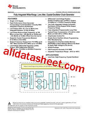 CDCE421RGETG4型号图片