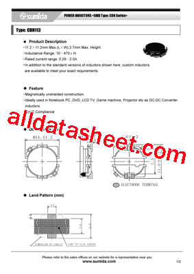 CDH113NP-560K型号图片