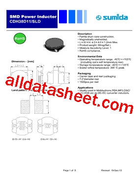 CDH38D11SLDNP-330MC-CUTTAPE型号图片