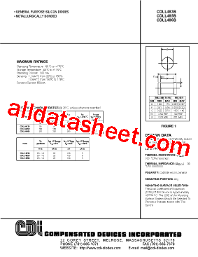 CDLL485B型号图片