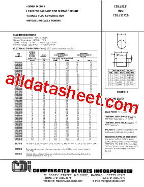 CDLL5239B型号图片
