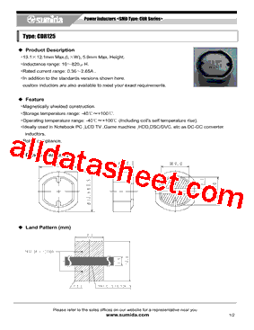 CDR125NP-151MC型号图片