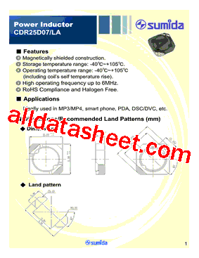 CDR25D07LANP-1R5PC型号图片