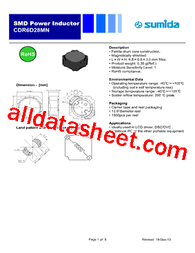 CDR6D28MNNP-3R6NC型号图片