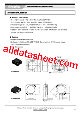 CDRH104NP-220MB型号图片