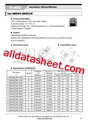 CDRH3D23HPNP-220M型号图片