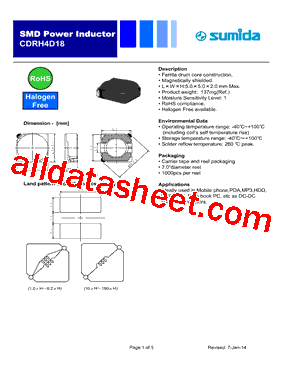 CDRH4D18NP-120NC-CUTTAPE型号图片