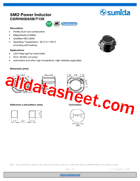 CDRH80D65BT150NP-3R9NC型号图片