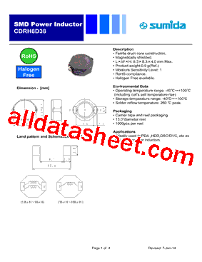 CDRH8D38NP-220NC型号图片