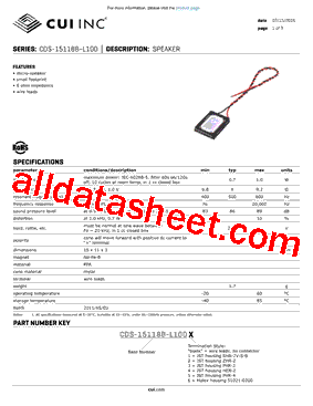 CDS-15118B-L1002型号图片