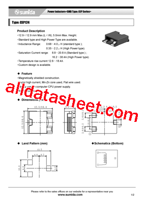 CEP124NP-R35MC-H型号图片