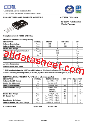 CFD1264P型号图片