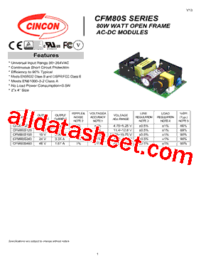 CFM80S120型号图片