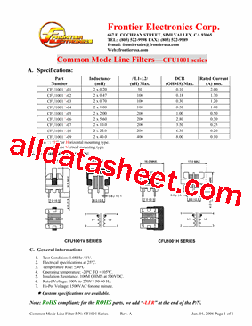 CFU1001H04型号图片