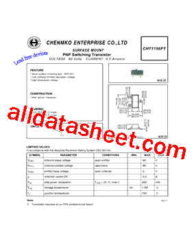 CHT1198PT型号图片