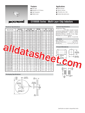CI100505-1N5D型号图片