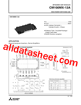 CM100MX-12A型号图片