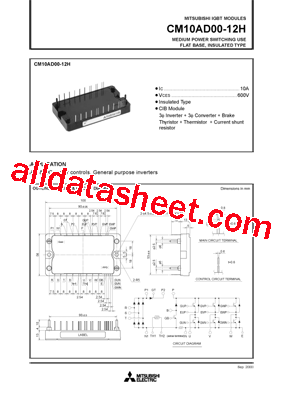 CM10AD00-12H型号图片