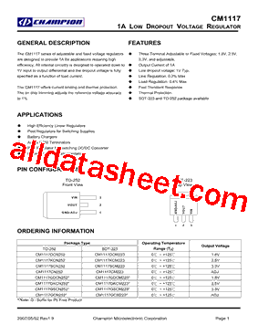 CM1117CN252型号图片