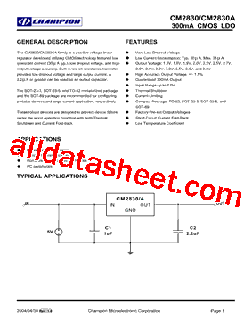 CM2830ADIN92型号图片