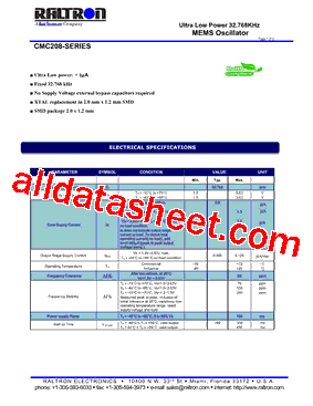 CMC20812CV1-32.768型号图片