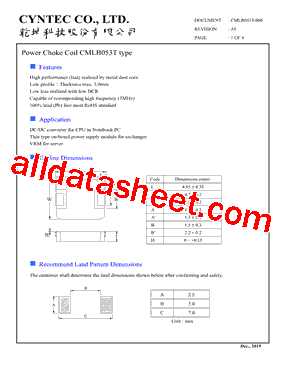 CMLB053T-R22MS型号图片
