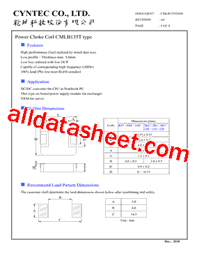 CMLB135T-R47MS型号图片