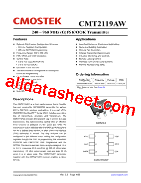 CMT2119AW-ESR型号图片