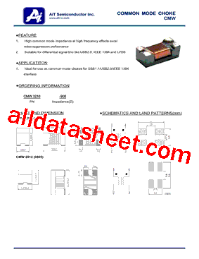 CMW3216-161型号图片