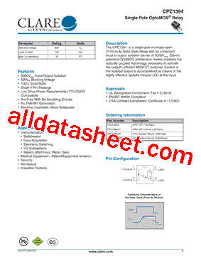 CPC1394GV型号图片