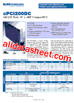 CPCI200DC型号图片