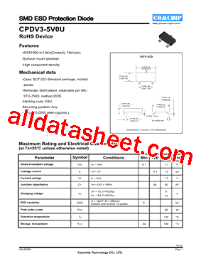 CPDV3-5V0U型号图片