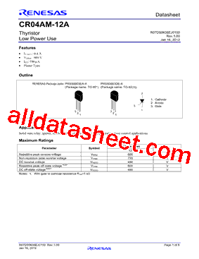 CR04AM-12A-A6-B00型号图片