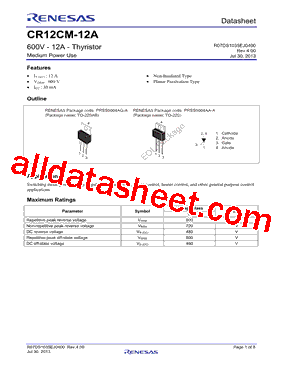 CR12CM-12A-A8型号图片