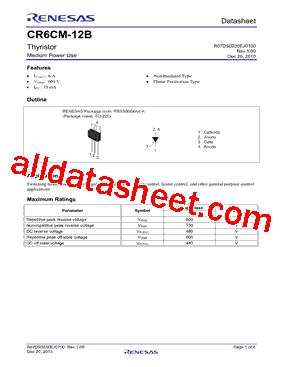 CR6CM-12B-A8B00型号图片